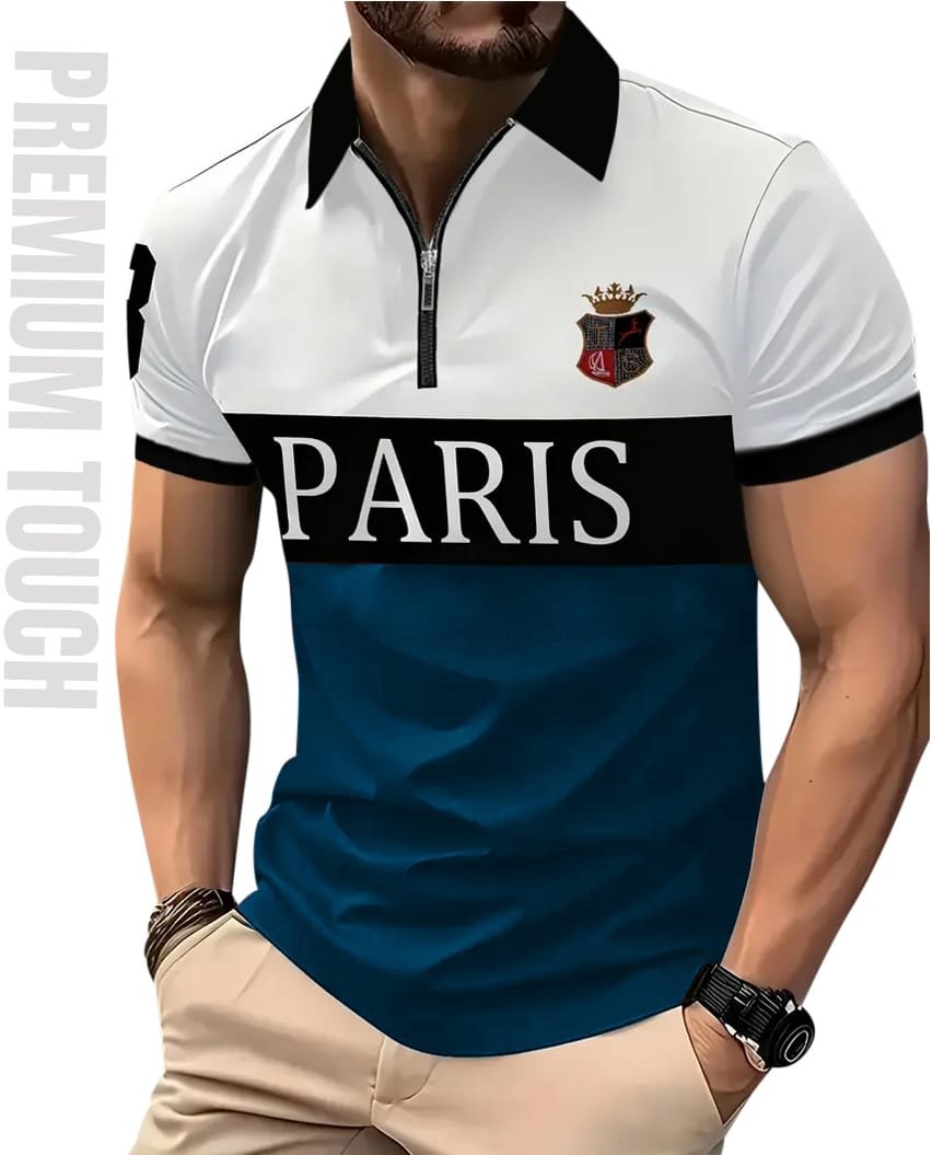 Exclusive Zipper Polo Shirt For Men