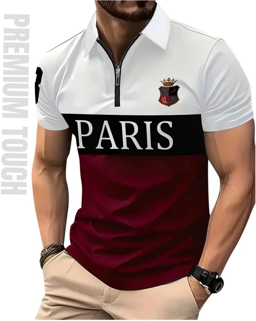 Exclusive Zipper Polo Shirt For Men